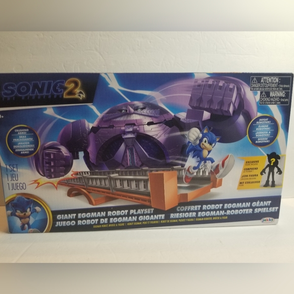 Sonic 2 Movie Giant Eggman Robot Playset with 2.5" Action Figure - Picture 2 of 6